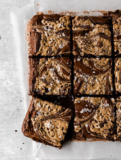 DECADENT COLLAGEN & TAHINI BROWNIES