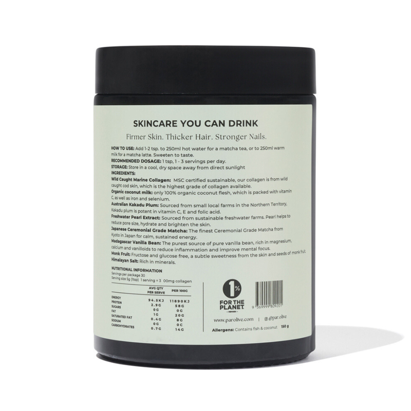 PEARL Marine Collagen SuperPowder (Japanese Matcha)